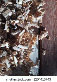 Wood Shavings Over Sapele