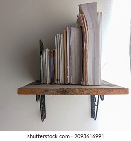 Wood Shelf Bracket For Book Collection