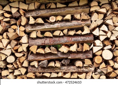 Wood Stack For Fire Pit For Pizza Oven.