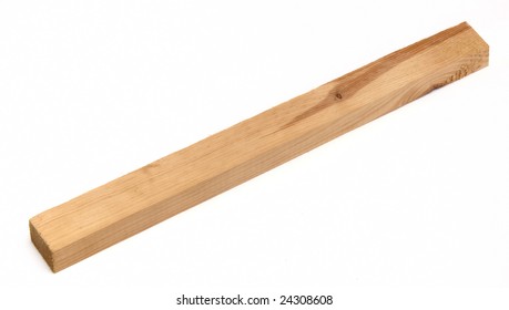 Wood Stick Isolated At White