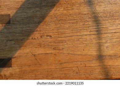 Wood Table In Afternoon
 Light