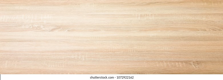 wood texture background, light oak wooden planks pattern table top view