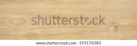 Wood texture background, wooden plank of ash tree with crack. Long board of light laminate or timber with wood color and pattern. Knotted veneer of ash or oak wood. Nature, floor and material theme.