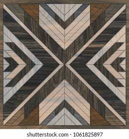 Wood Texture Background, X Shaped, Seamless Pattern, Geometric Wooded Tile