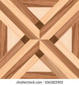 Wood Texture Background, X Shaped, Seamless Pattern, Geometric Wooded Tile