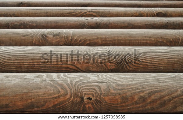 Wood Texture Large Brutal Logs Log Stock Photo Edit Now 1257058585