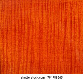 Wood Textured - Tiger Flame Maple Orange Wooden Background.