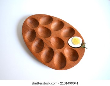 Wood Tray For Deviled Eggs