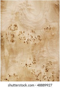 Wood, veneer of tree, natural finishing material, veneer sheet of a root of a poplar