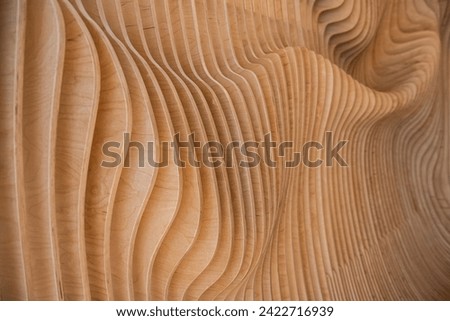 Wood wall geometry decoration background, wood,  texture, clean, bench, element, wall, curved lines, planks, stair, background texture, tree, 3d panel, smooth, wave, paneling, black, architectural