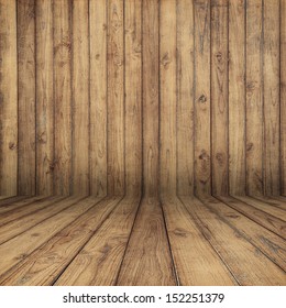 Wood walls and floor for background 