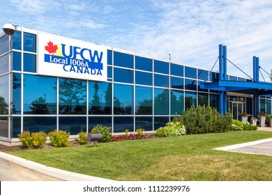 Woodbridge, Ontario, Canada - June 10, 2018: UFCW Canada Local 1006A Building Near Toronto In Woodbridge, Ontario, The United Food And Commercial Workers International Union (UFCW) Is A Labor Union. 