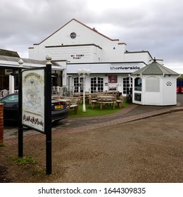 Woodbridge, UK - 13 February 2020: The Riverside Theatre And Cinema.        