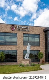 WOODBURY, MN, USA - JUNE 16, 2022: Shriners Hospitals For Children Facility And Trademark Logo.