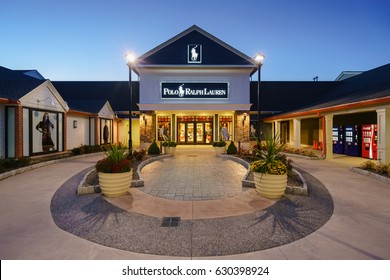 WOODBURY, NEW YORK - OCT 26 : Polo Ralph Lauren factory outlet store in Woodbury Common Premium Outlet on Oct 26, 2016 in Woodbury, New York, USA.