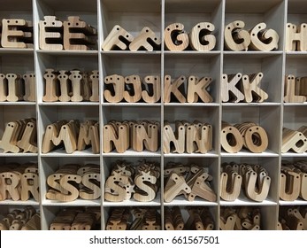 Wooden Alphabet Letters Shelf Stock Photo 661567501 | Shutterstock