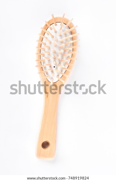 Wooden Anti Static Hair Brush Natural Stock Photo Edit Now 748919824