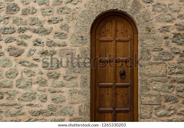 Wooden Arch Door Frame Medieval Castle Stock Photo Edit Now