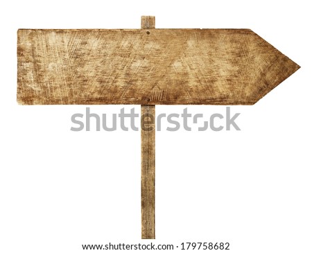 Wooden Arrow Sign