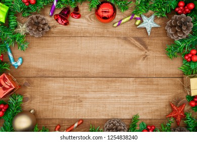 Christmas Frame Border Homemade Gingerbread Cookies Stock Photo (Edit ...