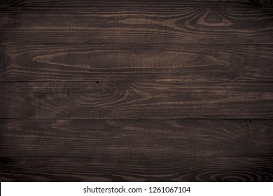 Wooden background. Dark wooden texture empty horizontal surface. Space for design.