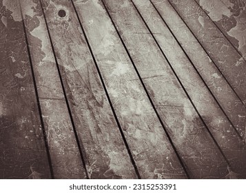 The wooden background from the floor is arranged tightly, and looks classic - Shutterstock ID 2315253391