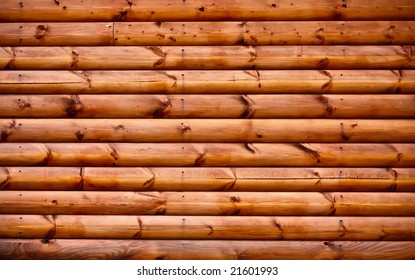 Wooden Background - Part Of Log Cabin