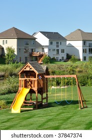 Wooden Backyard Swingset