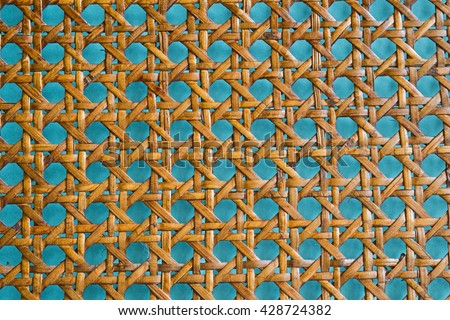 Wooden bamboo mesh texture, design decor detail