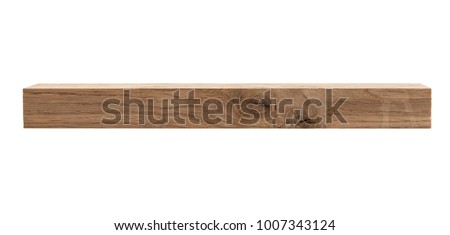 wooden bar isolated on white background