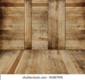 Wooden Barn Interior