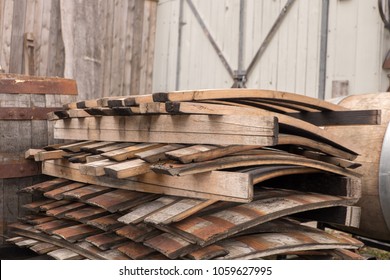 Wooden Barrel Staves