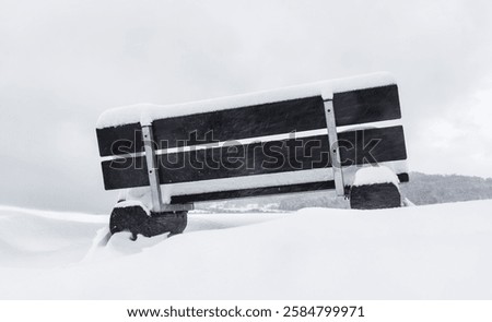 Similar – Image, Stock Photo frozen time Snow layer