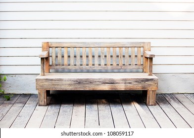 Wooden Bench On Wooden Floor