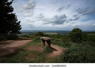 A Wooden Bench In The Worcestershire Countryside