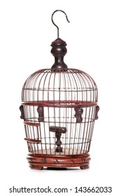 Wooden Bird Cage Studio Cutout