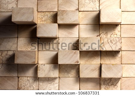 Wooden blocks abstract vintage background concept