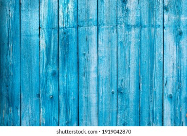 Wooden Blue Painted Board. Vintage Beach Wood Backdrop.