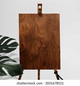 Wooden Board Easel Sign With Stand