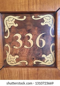 Wooden Board With Room Number