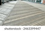 Wooden boardwalk of Atlantic City, New Jersey, USA