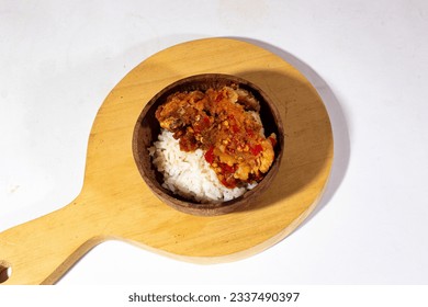 a cutting board with various foods from Pikwizard