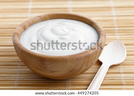 Similar – Griechischer Joghurt auf Holztisch