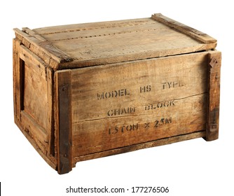 old wooden container