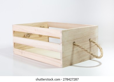 Wooden Box With Rope Handle