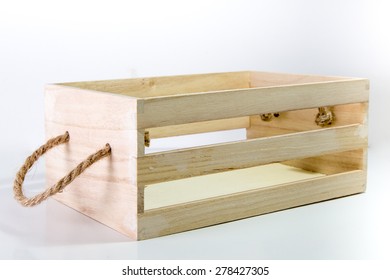 Wooden Box With Rope Handle