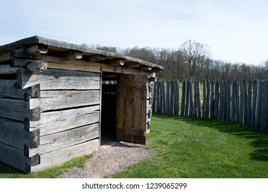 A Wooden Building At Fort Necessity