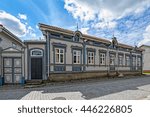 Wooden buildings, architecture, streets in Old Town in Rauma, one of the oldest harbours in Finland. Situated on the Gulf of Botnia.