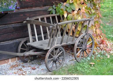 A Wooden Cart In The Spreewald