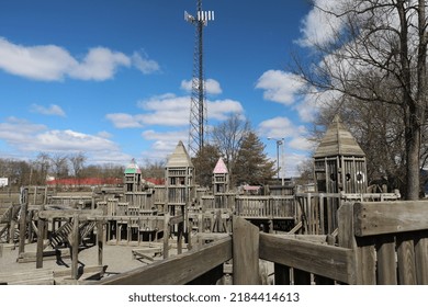 Wooden Castle Playground Rural Pennsylvania